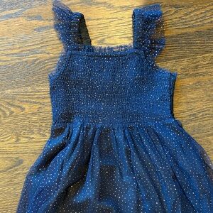 J. Crew Factory Midnight Blue Glitter Dress